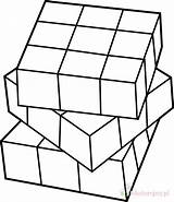 Rubiks Rubix Rubik Rubika Kostka Kolorowanki Cubo Dzieci Lineart Sweetclipart Rubics Game Bulletin Kleurplaten sketch template