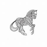 Kleurboek Paard Steigerend Paarden Volwassenen sketch template