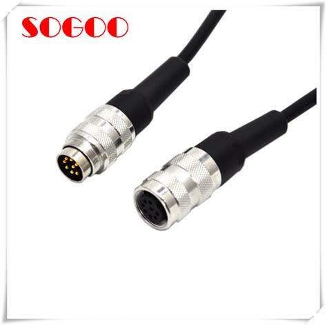 pin din aisg connector  circular electrical connectors straight plug