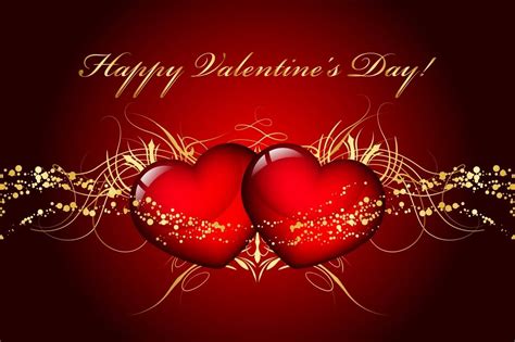 happy valentines day  hearts wallpaper