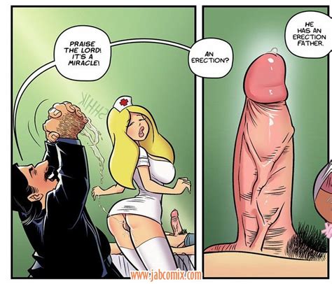 jab cartoon porn where hot nurse has the power to seduce the priest