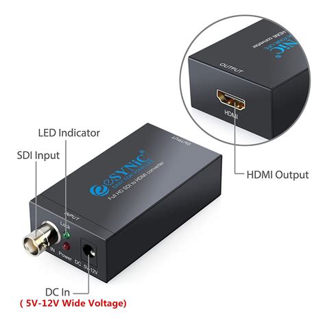 sdi  hdmi p hdg sdi converter adapter video audio coaxial cable extender ebay