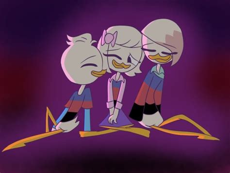 i cant chose a section for this duck tales dewey x webby webby