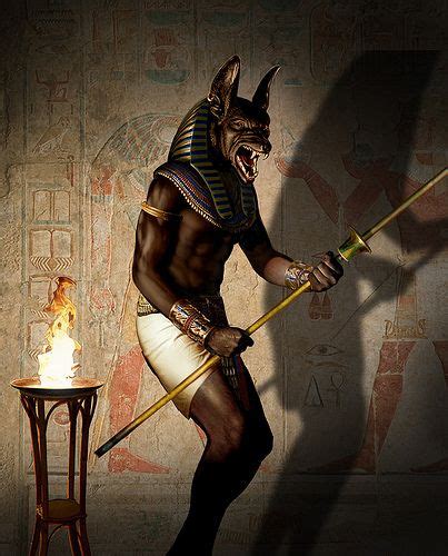 anubis illustrations dioses egipcios dioses