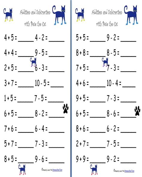 printable math worksheets  kindergarten drm doremi