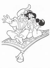 Jazmin Aladdin Alfombra sketch template