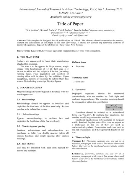 ijrat paper template international journal  research  advent