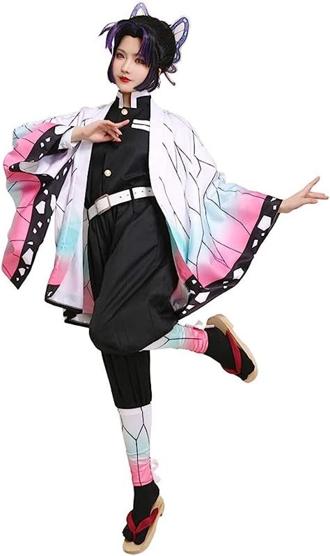 miccostumes women s kochou shinobu kimono cosplay costume