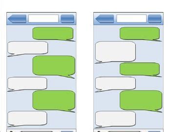 blank imessage template  concept