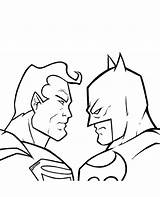 Batman Superman Coloring Vs Pages Drawing Logo Color Outline Print Simple Comic Template Getdrawings Printable Cartoon Getcolorings Joker Sketch Topcoloringpages sketch template