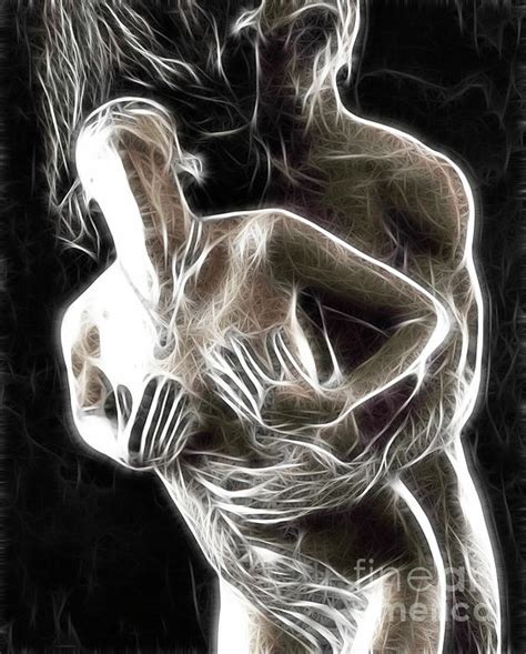 Abstract Digital Artwork Of A Couple Making Love Greeting