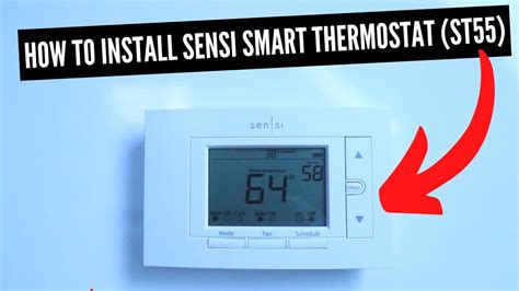 install sensi smart thermostat st youtube