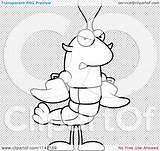 Lobster Crawdad Mascot Mad Character Outlined Coloring Clipart Vector Cartoon Cory Thoman sketch template