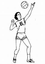 Volleyball Ausmalbild sketch template