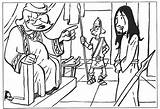 Semana Pilato Juzgado Pasion Cristo Juicio Escenas Desenhos Jesús Colorir Colorea Catequesis Resurreccion Pascua Judas Espinas sketch template