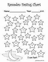 Ramadan Fasting Kids Chart Eid Activities Children Printable Crafts Coloring Pages Them They Islam Reward Fitr Al Ramadhan Dua Club sketch template