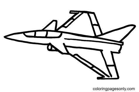 fighter jet airplane coloring page coloring page page  kids