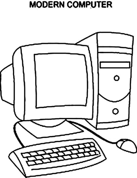 computer modern computer coloring page color worksheets computer