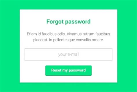 10 Best Forgot Password Ui Design Templates