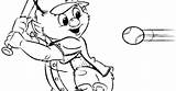 Orbit Astros Houston Coloring Mascot Template sketch template