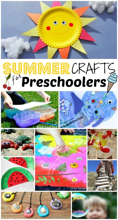 summer crafts  preschoolers    summer red ted art