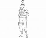 Shikamaru Naruto Style sketch template