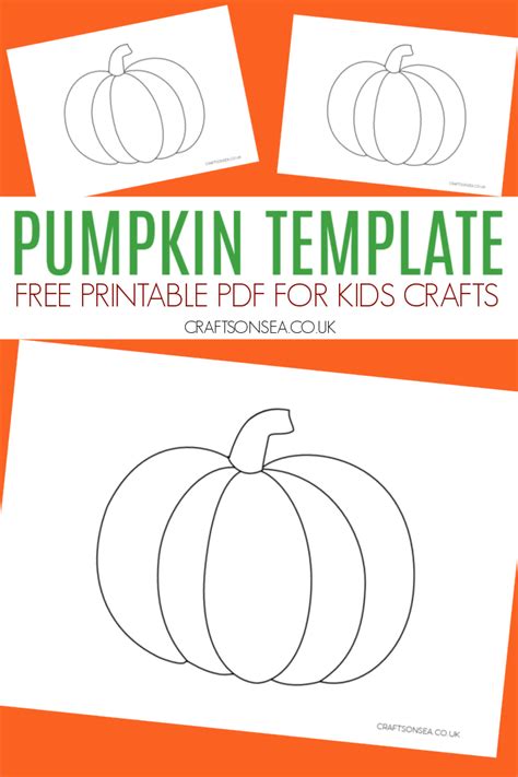 pumpkin craft template  printable  crafts  sea