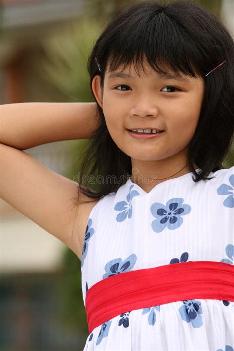 happy chinese girl stock image image of cute smile traditional 7002033