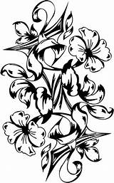 Tribal Flower Flowers Sticker Clipart Stickers Library Clip sketch template