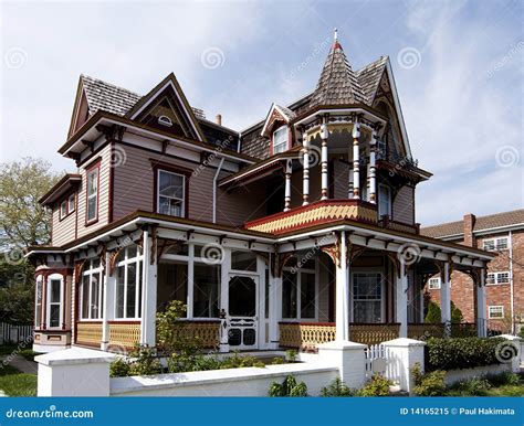 colorful victorian style house royalty  stock photo image