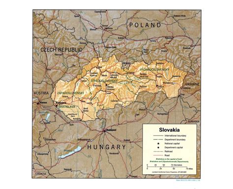 maps of slovakia collection of maps of slovakia europe