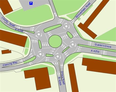 insane giant traffic roundabout  england    head spin inhabitat green