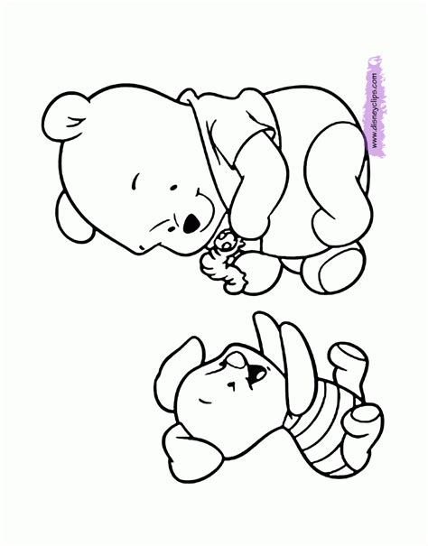 baby winnie  pooh  friends coloring pages coloring  winnie