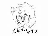 Willy Chilly sketch template
