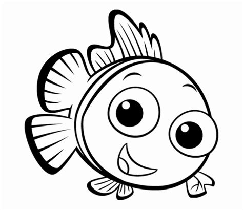 cartoon fish coloring pages  getcoloringscom  printable
