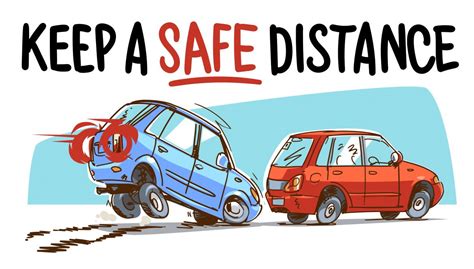 what is a safe following distance the 3 second rule smart motorist