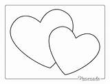 Coloring Heart Pages Hearts Easy Kids sketch template