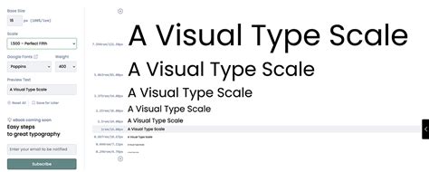guide  responsive typography sizing  scales shack design