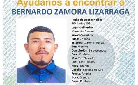 buscan  bernardo joven desaparecido desde junio en mazatlan