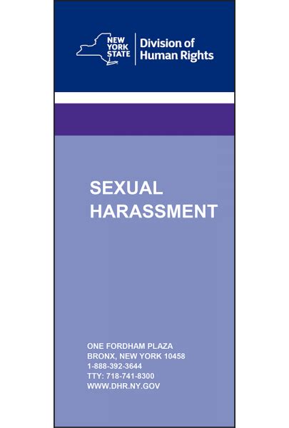 new york sexual harassment pamphlet compliance poster company