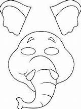 Elephant Zoo Masque Masques Cutouts Freekidscrafts Enfants Woodland Vbs Artisanat Hippo Homeschool éléphant Mascaras Kangourou sketch template