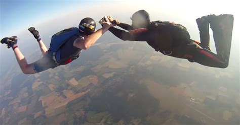 incredible footage  gopro dropped  skydiving leads  owner   mirror
