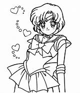 Sailor Coloring Moon Pages Mercury Clipart Printable Webstockreview Gif sketch template