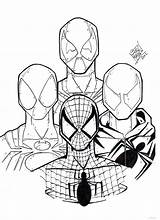 Spiderman Coloring Spider Pages Iron Cartoon Spidermen Deadpool Color Suit Print Drawing Baby Printable Four Venom Colouring Cute Getcolorings Clipartmag sketch template