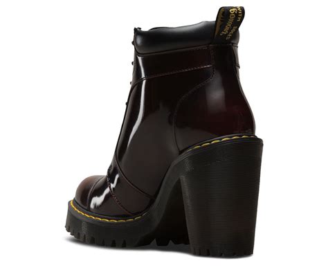 dr martens averil leather heeled ankle boots boots heeled ankle boots chunky high heels