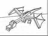 Minecraft Dragon Ender Coloring Pages Color Wonderful Kids sketch template