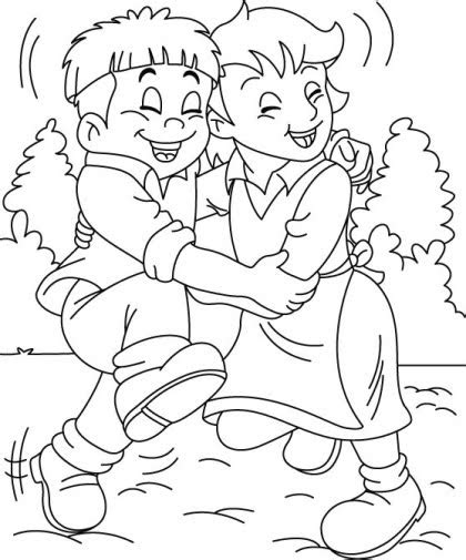 friendship coloring pages printable  getcoloringscom