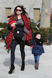 hilaria baldwin makes stylish impression in new york daily mail online