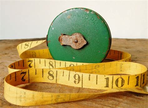vintage mechanics pal tape measure  feet   walsco etsy cloth tape tape measure