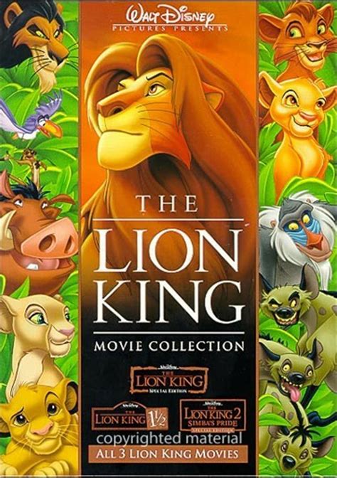 Lion King Movie Collection The Dvd 2004 Dvd Empire